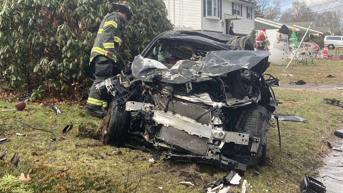 4 seriously injured in Brockton rollover crash, police say