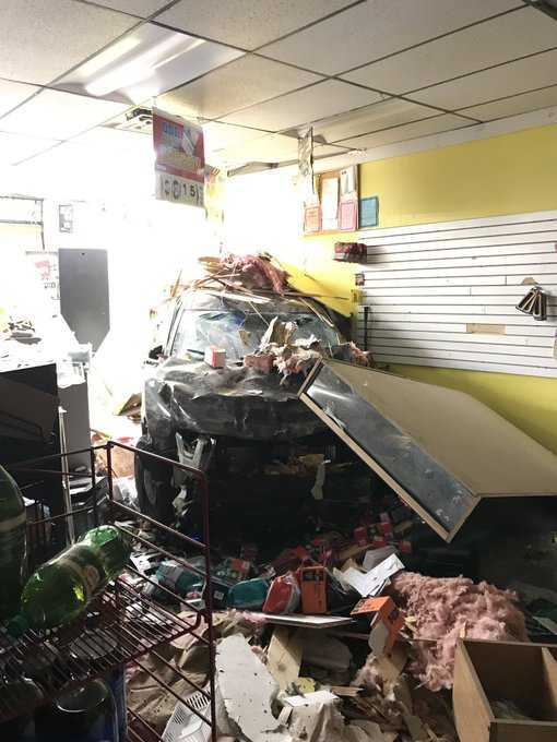 SUV crashes into Brockton convenience store