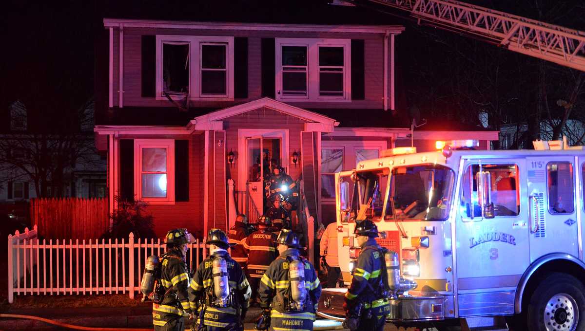 Person jumps from 2nd story window to escape fire in Brockton