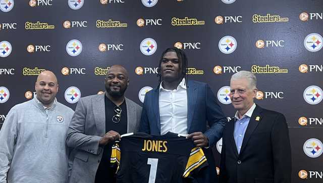 Patra] Steelers first-round LT Broderick Jones happy to 'sit back