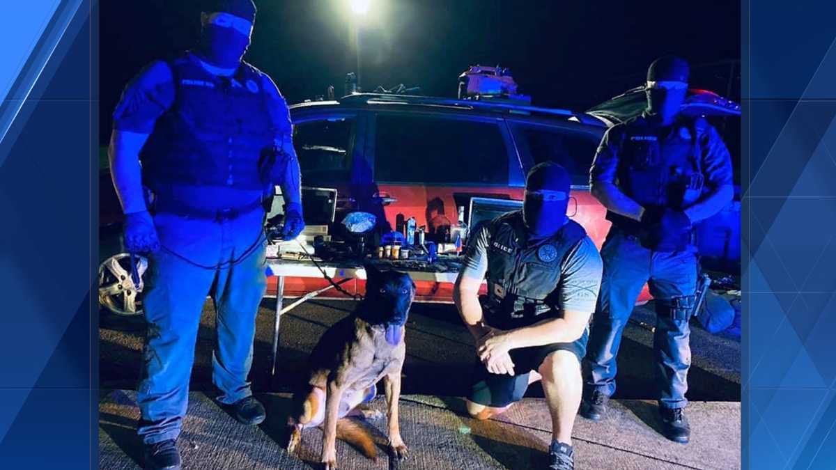 Brookside police stop vehicle traveling from Mobile to Utah, find large