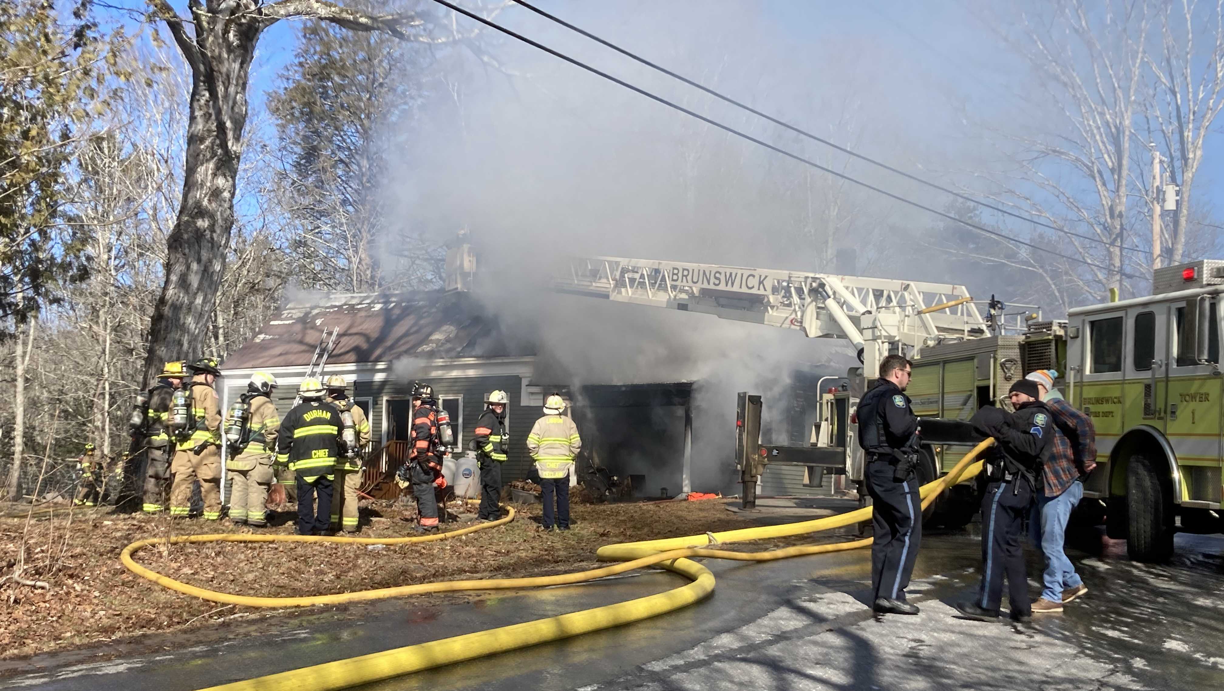 Brunswick, Maine: Multiple crews battle fire on Coombs road - Vimarsana News