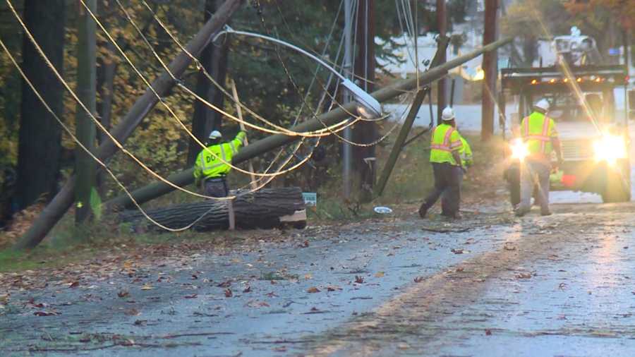 Power lines down in Brunswick