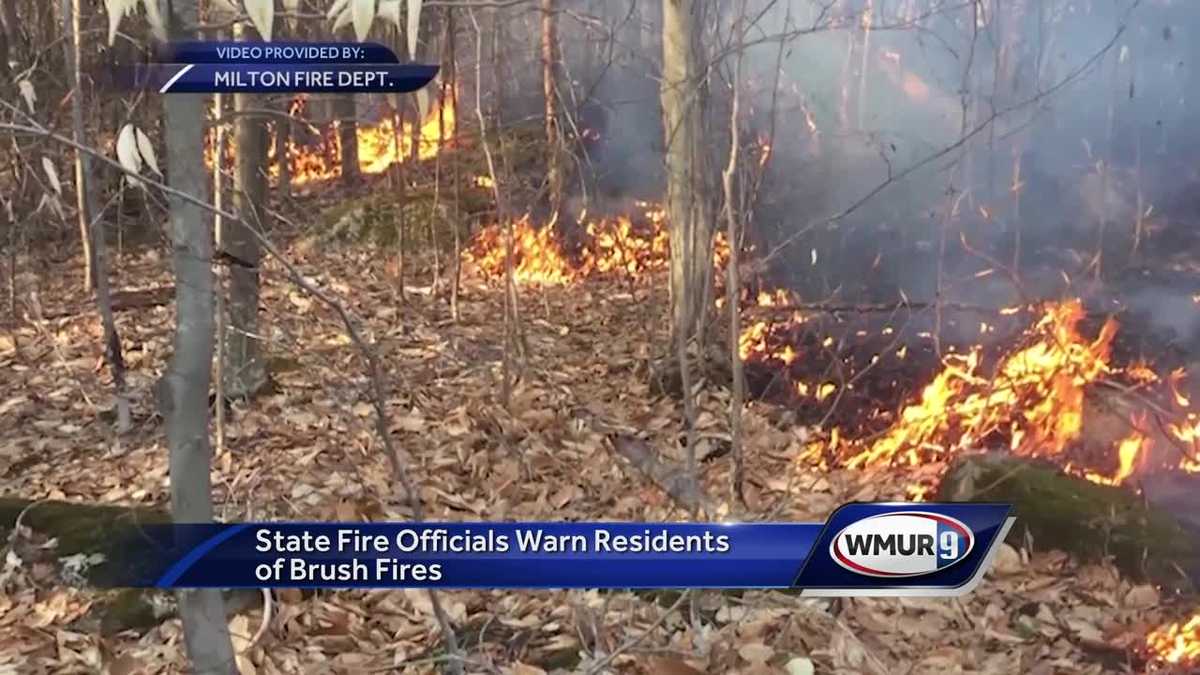 Brush fires burn around New Hampshire on Tuesday