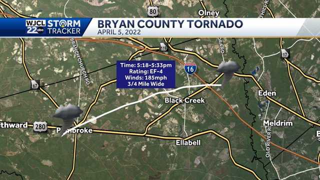 Georgia: April 5, 2022 Bryan County tornado rated EF-4 - Vimarsana News