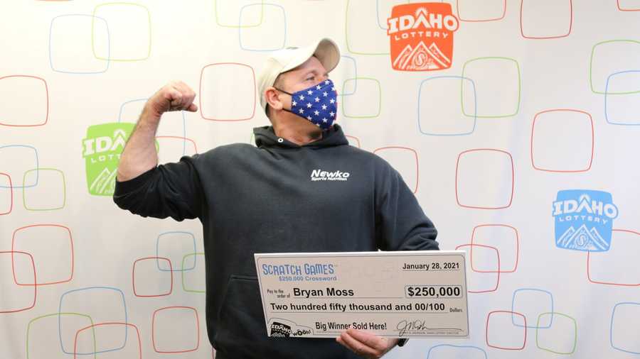 Bryan Moss won his sixth prize from the Idaho Lottery.