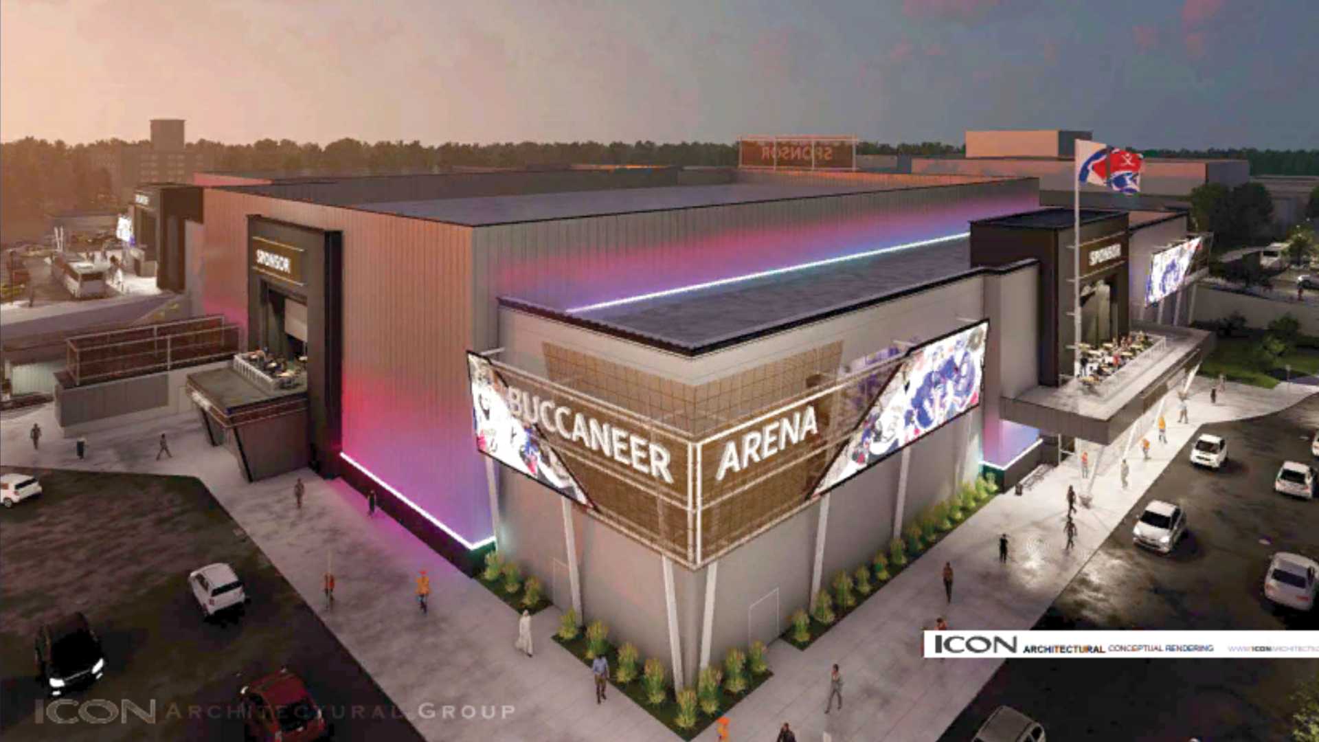 Derecho before and after: Buccaneer Arena in Urbandale 