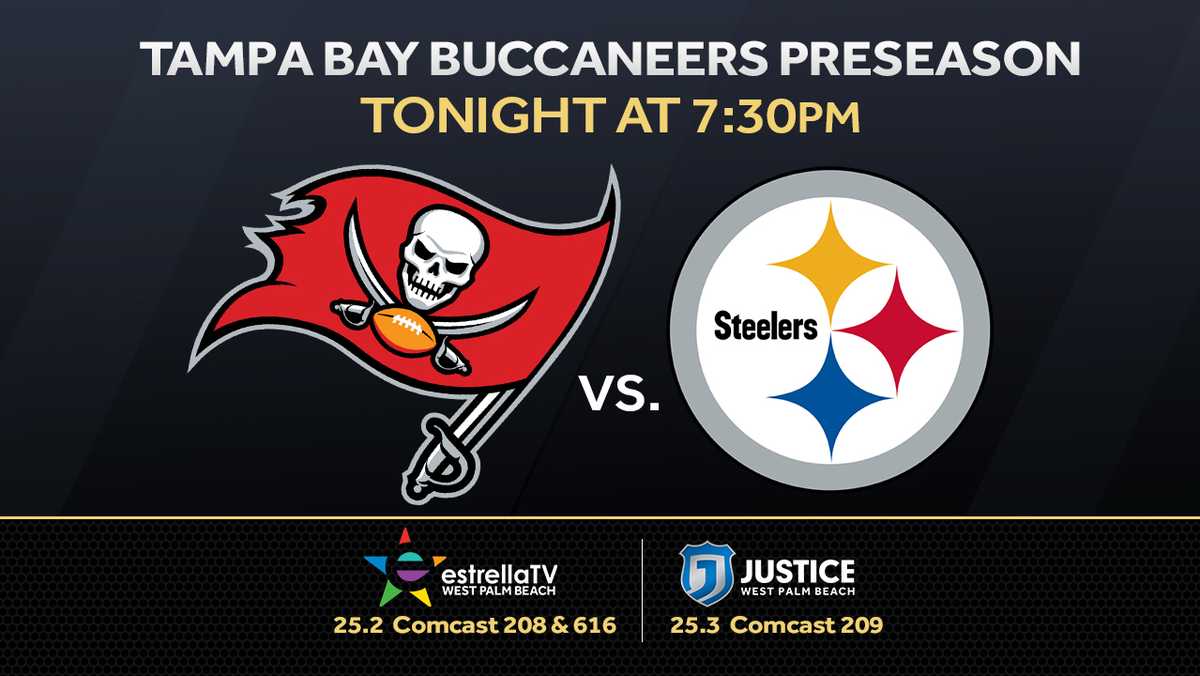 What time is the Buccaneers vs. Steelers game tonight? Channel