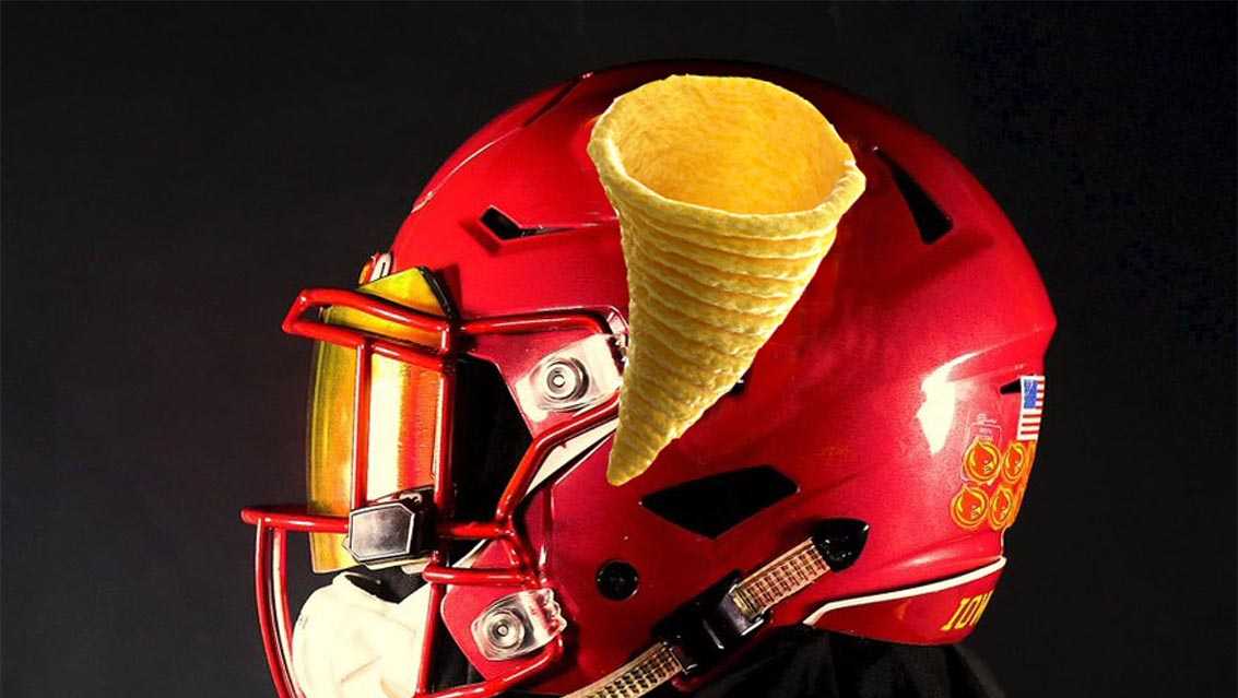 Internet has fun with ISU’s new helmet design