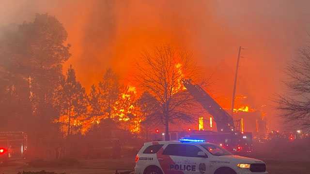 Massive fire destroys building off Highway 18 - Vimarsana News