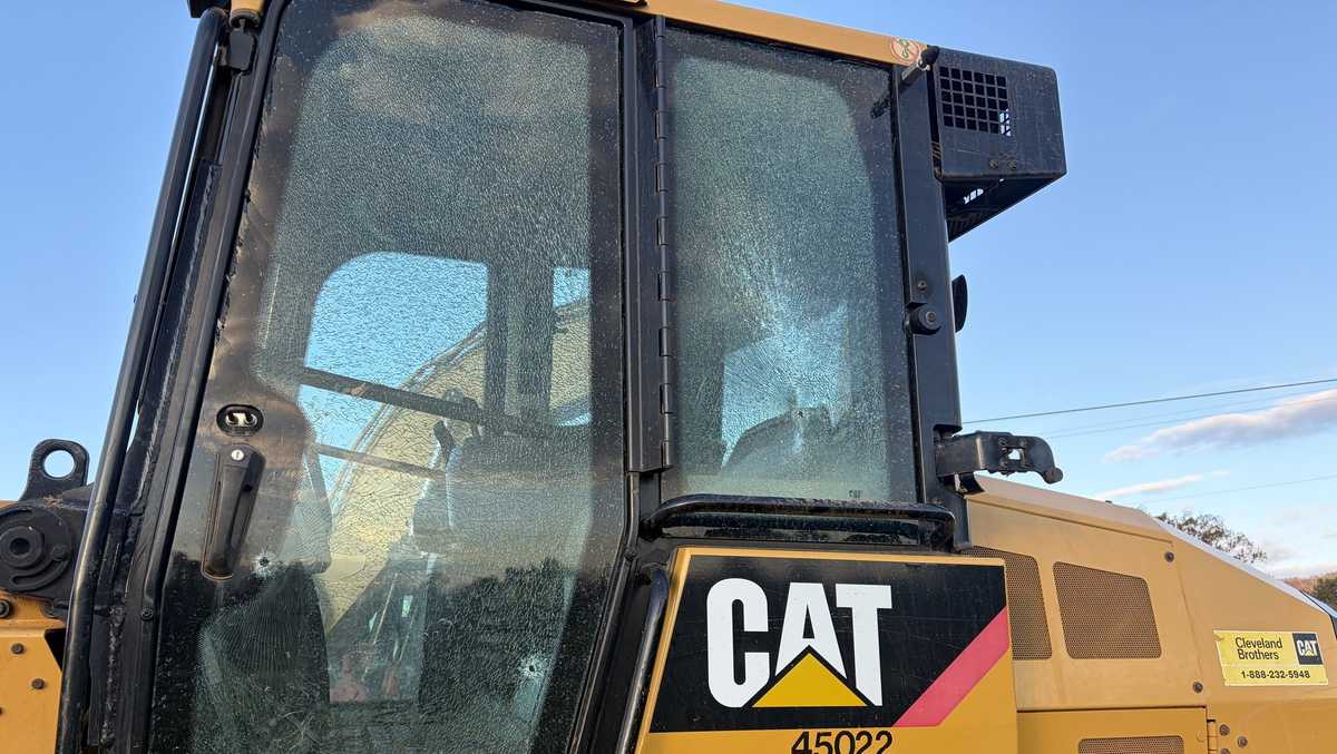 Bulldozer shot at construction site | PSP investigating