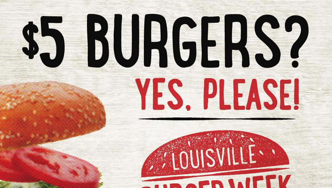 Calling all burger lovers! Get 5 burgers at Louisville Burger Week
