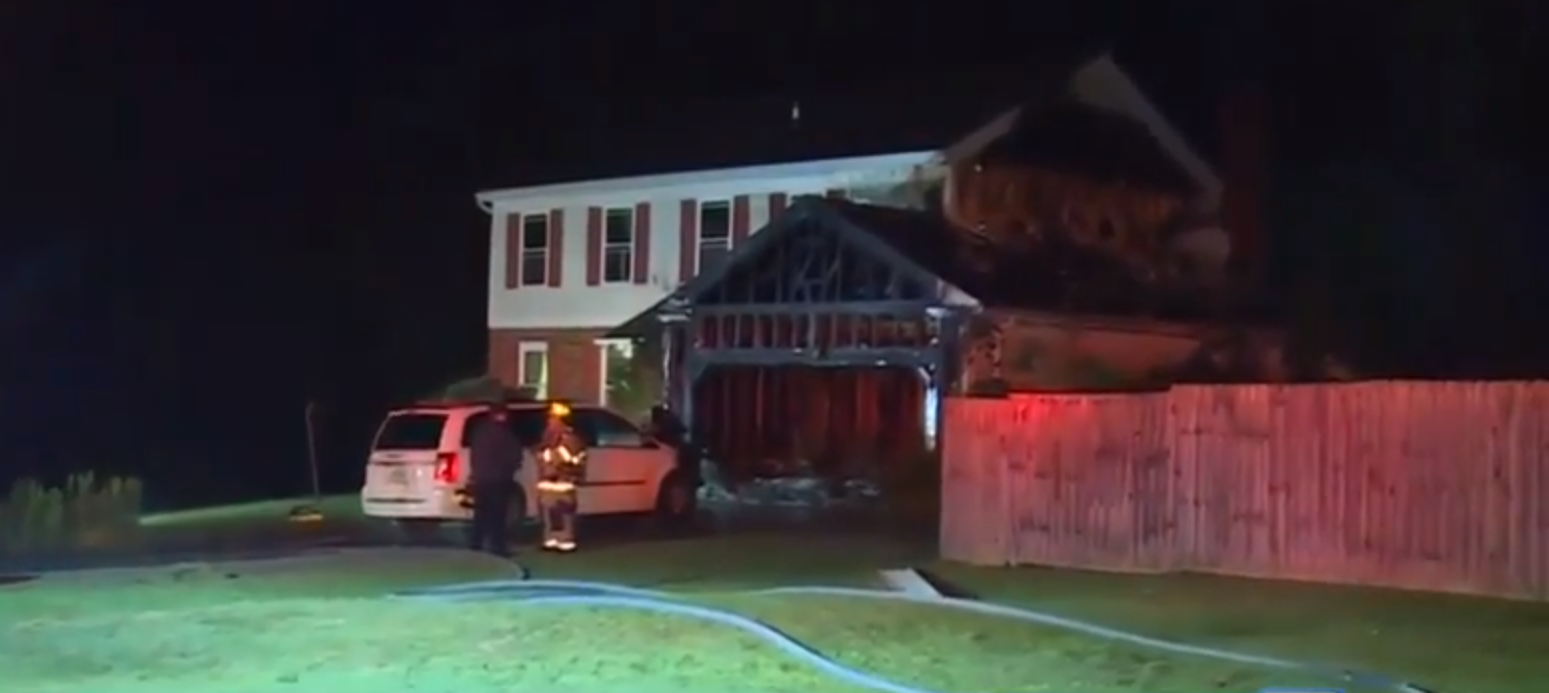 Overnight Fire Destroys Garage Of Burlington Home