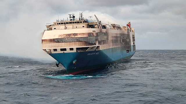 Fire that left cargo ship full of luxury cars stranded in the Atlantic may finally be going out - Vimarsana News