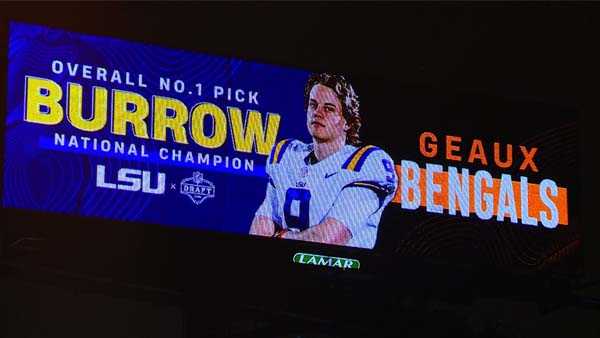 Cincinnati Bengals select LSU's Joe Burrow No. 1 in NFL draft