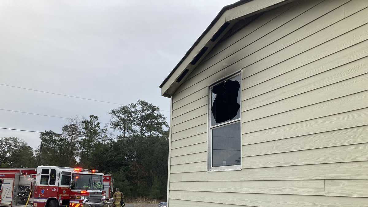 Mobile home fire in Burton displaces several people