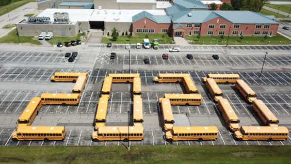 Loveland City Schools bus drivers send special message to 2020 graduates