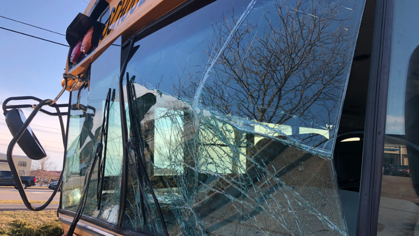 85 students on board when 2 school buses crash in Mason; only driver