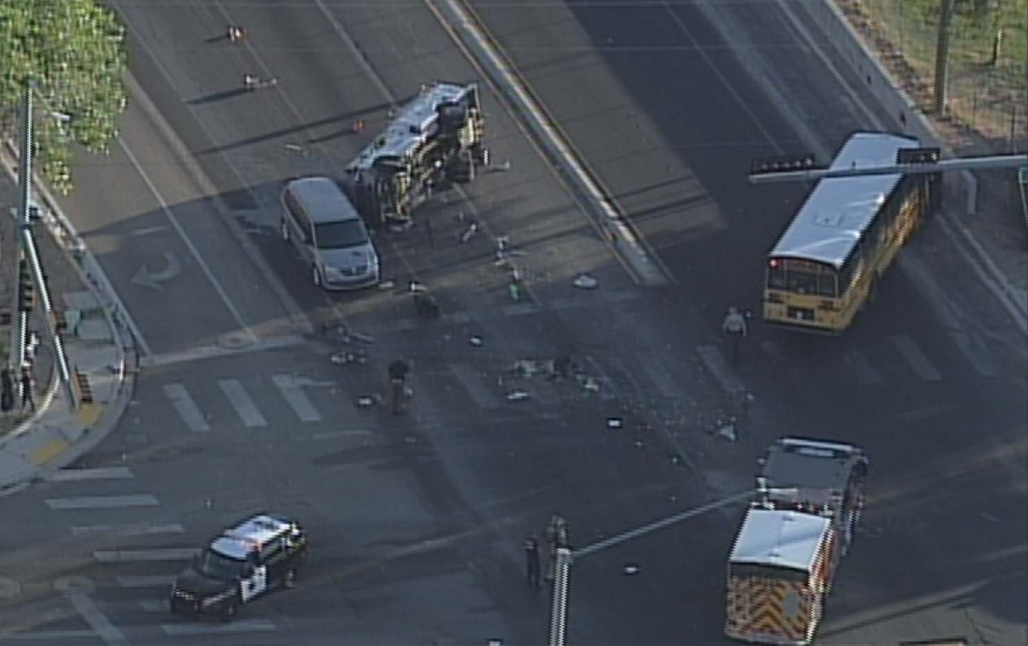 School Bus Crash Sends One Person To Hospital