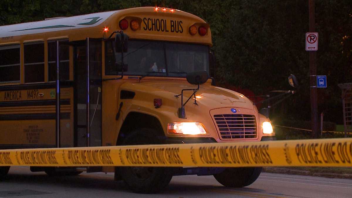 Police: Motorcyclist injured after colliding with school bus