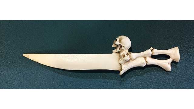Knife with skull confiscated at BWI-Marshall