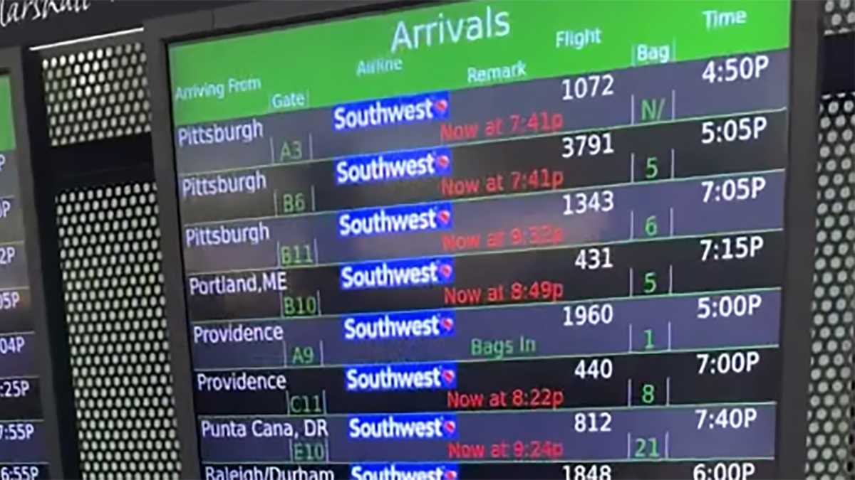 Impact of ground stops on airports, including BWI