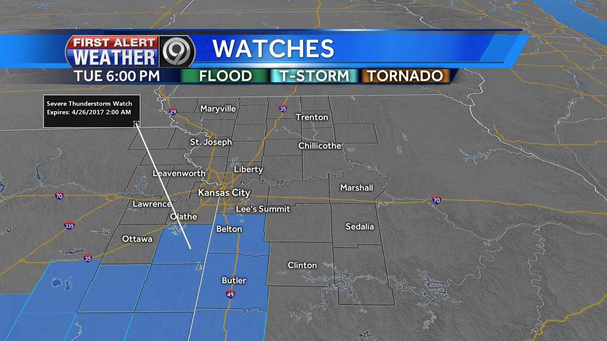 First Alert: Severe thunderstorm watch in effect until 2 a.m.