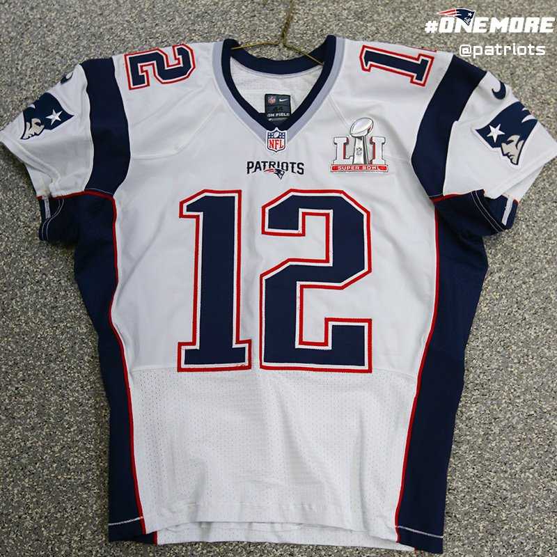 Take a look at the New England Patriots Super Bowl LI jerseys