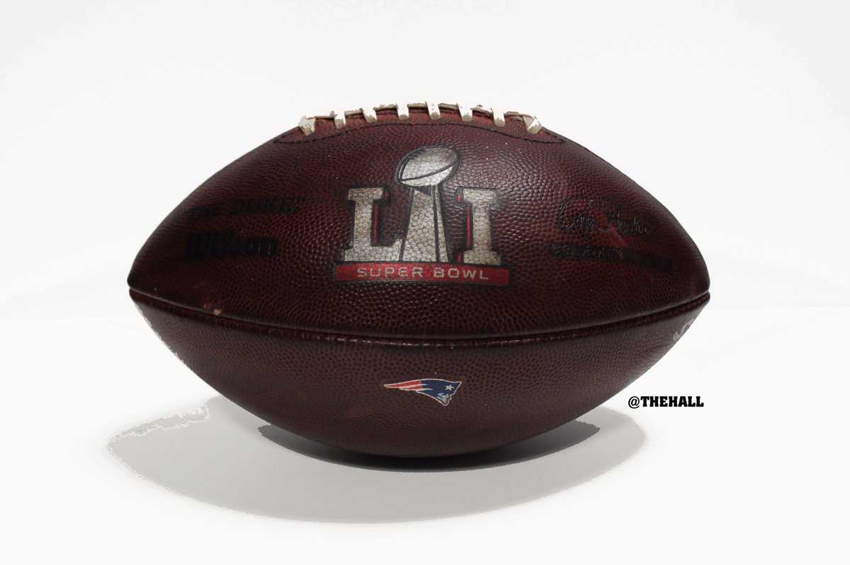 patriots game used football