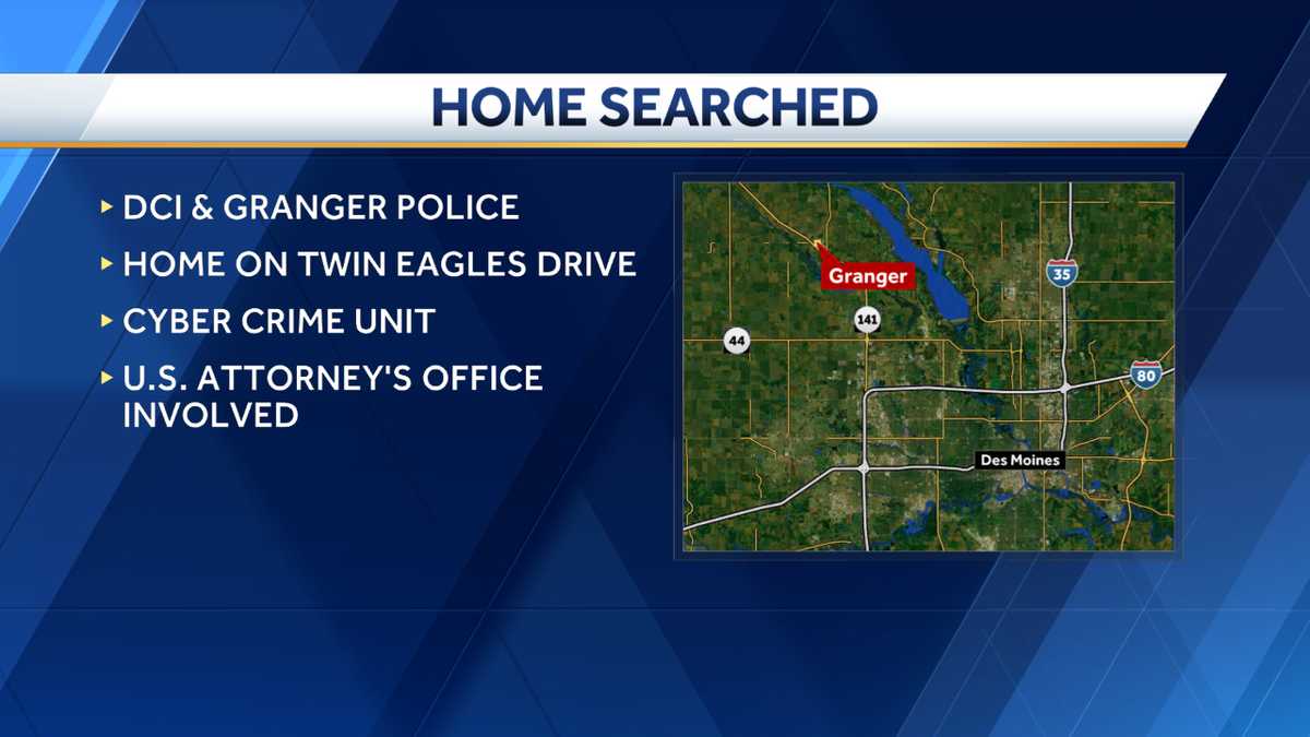 Iowa DCI cyber crimes unit searches Granger home