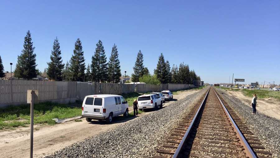Stanislaus County sheriff’s detective investigate after a body was found near Salida railroad tracks on Monday, March 13, 2017.