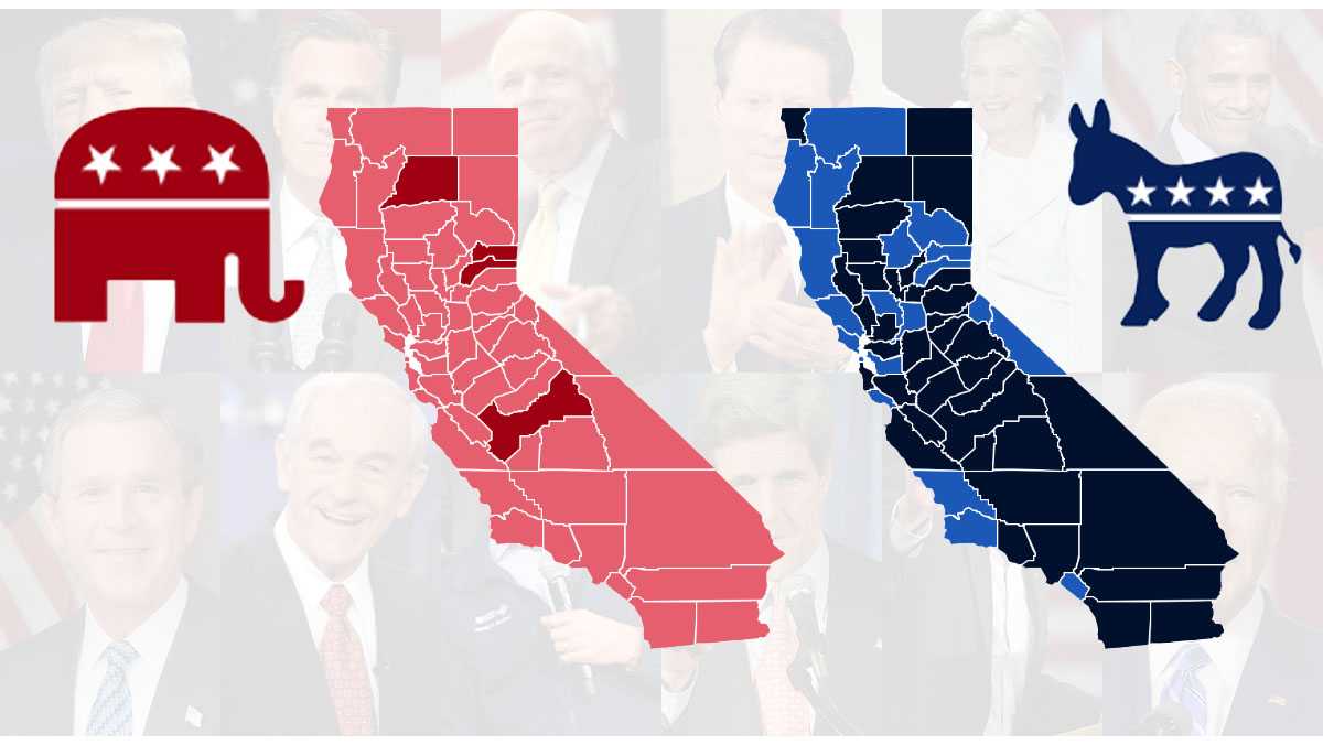 MAPS: California Presidential Primary Elections Since 2004