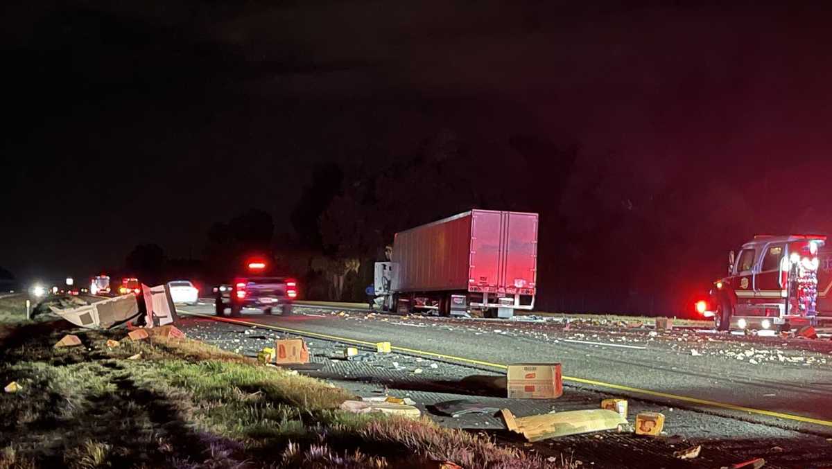 Georgia: Cakes spill onto I-95 after tractor trailer crash