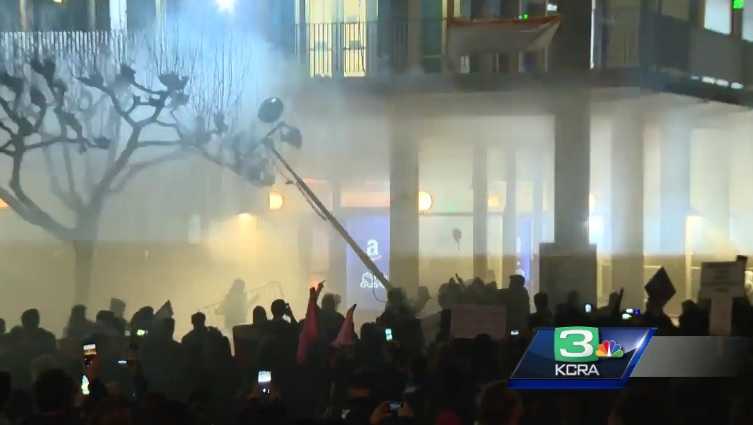 Questions of free speech loom after UC Berkeley protest