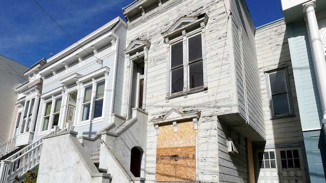 San Francisco home A recently sold Victorian home is shown in San Francisco, Friday, Jan. 14, 2022. The decaying, 122-year-old Victorian marketed as