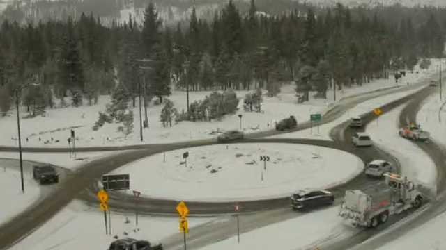 Snow falls in the Sierra for the 1st time in more than a month, some chain controls in place - Vimarsana News