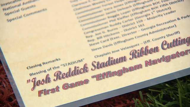 Field of Dreams : Josh Reddick Stadium opens in Effingham County