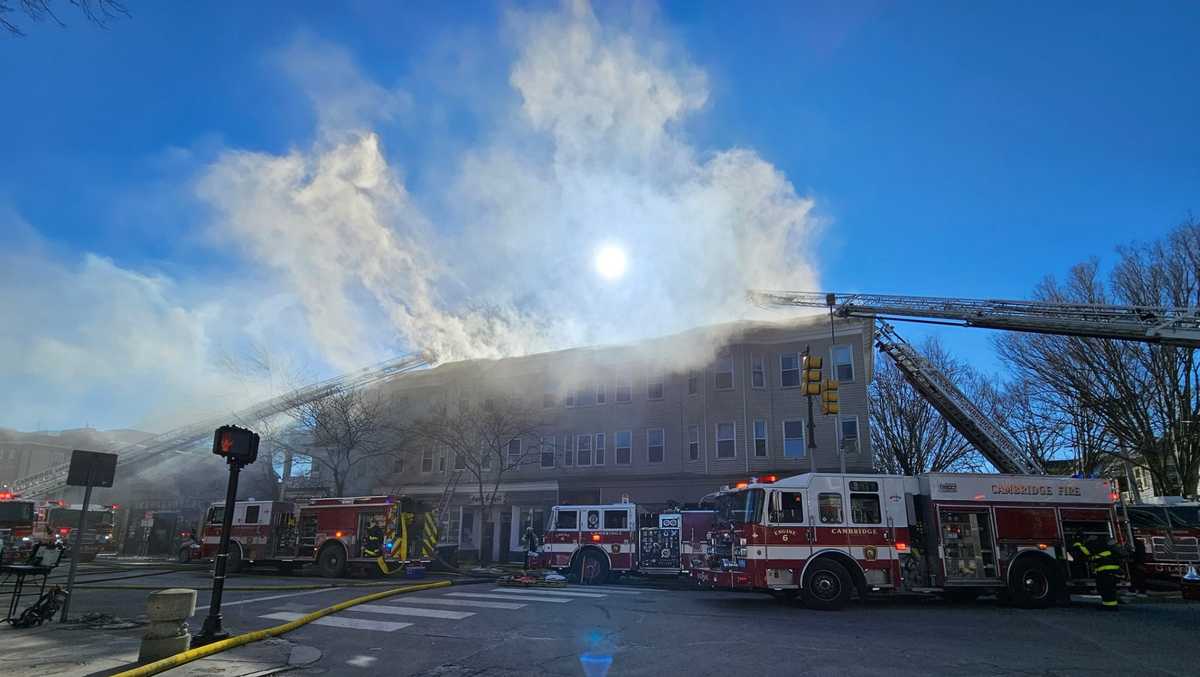 25 residents displaced after large fire at apartment building