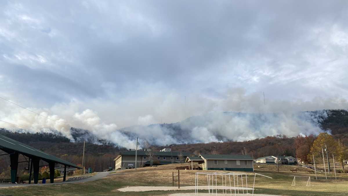 North Carolina Camps on Sauratown Mountain impacted by wildfire