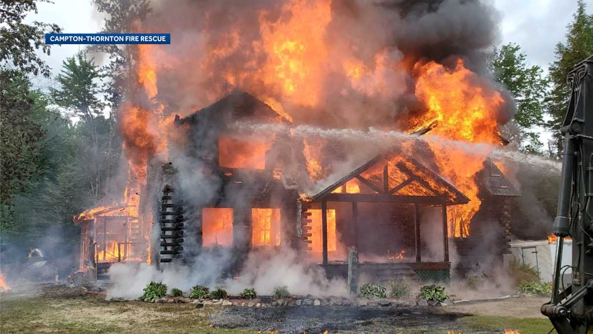 Crews battle two-alarm fire in Campton Saturday afternoon