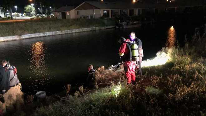 Florida man found 6 blocks away from canal where he crashed car