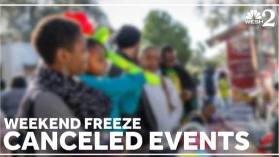 Weekend events canceled in Central Florida as state preps for freezing temps