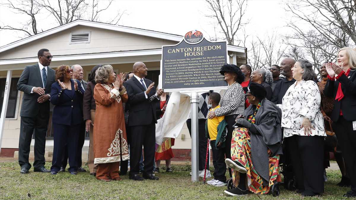 Mississippi Freedom Trail marker unveiled in Canton to honor civil rights legacy