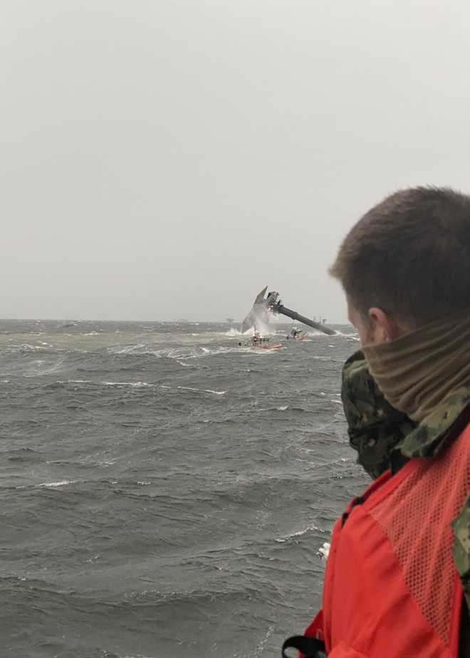 capsized boat grand isle