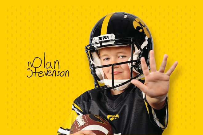 Iowa&#x20;vs.&#x20;Albany,&#x20;Aug.&#x20;30,&#x20;Kid&#x20;Captain&#x3A;&#x20;Nolan&#x20;Stevenson,&#x20;age&#x20;9,&#x20;Oskaloosa