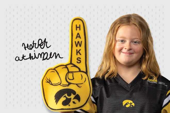 Iowa&#x20;vs.&#x20;Oregon,&#x20;Nov.&#x20;8&#x20;Kid&#x20;Captain&#x3A;&#x20;Harper&#x20;Atkinson,&#x20;age&#x20;10,&#x20;Wapello