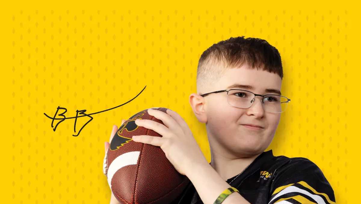 Meet Blake Bonta, Kid Captain for Iowa's game this week at USC