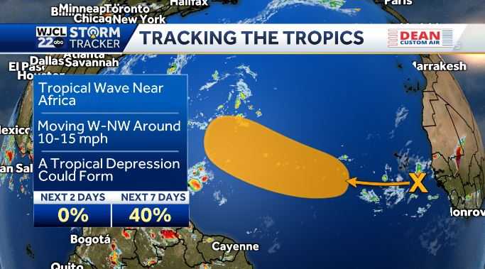 Tracking the Tropics: NHC monitoring a tropical disturbance - WJCL