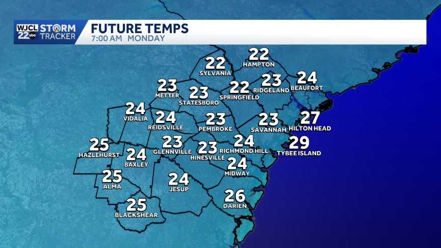 Bitter cold expected early next week for Southeast Georgia and the ...