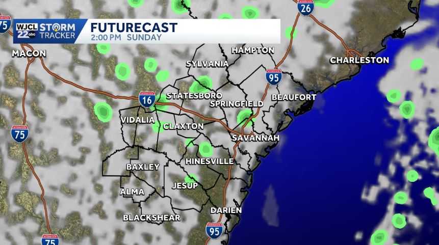 Temperatures remain above average on Sunday for Southeast Georgia and ...